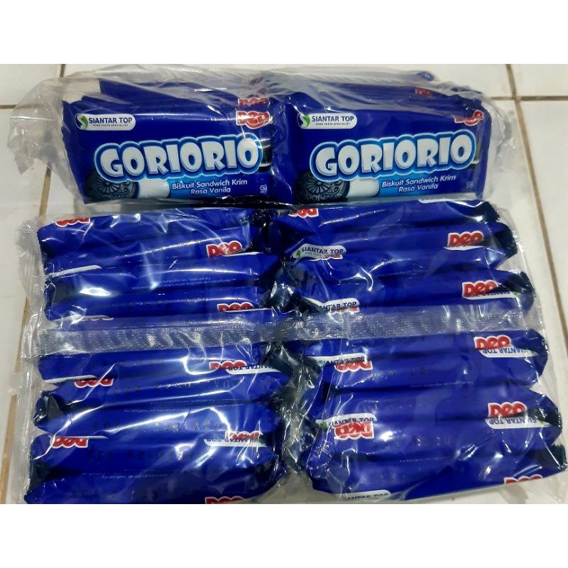 

Goriorio renceng isi 10 pcs ll Biskuit Goriorio isi 10 pcs