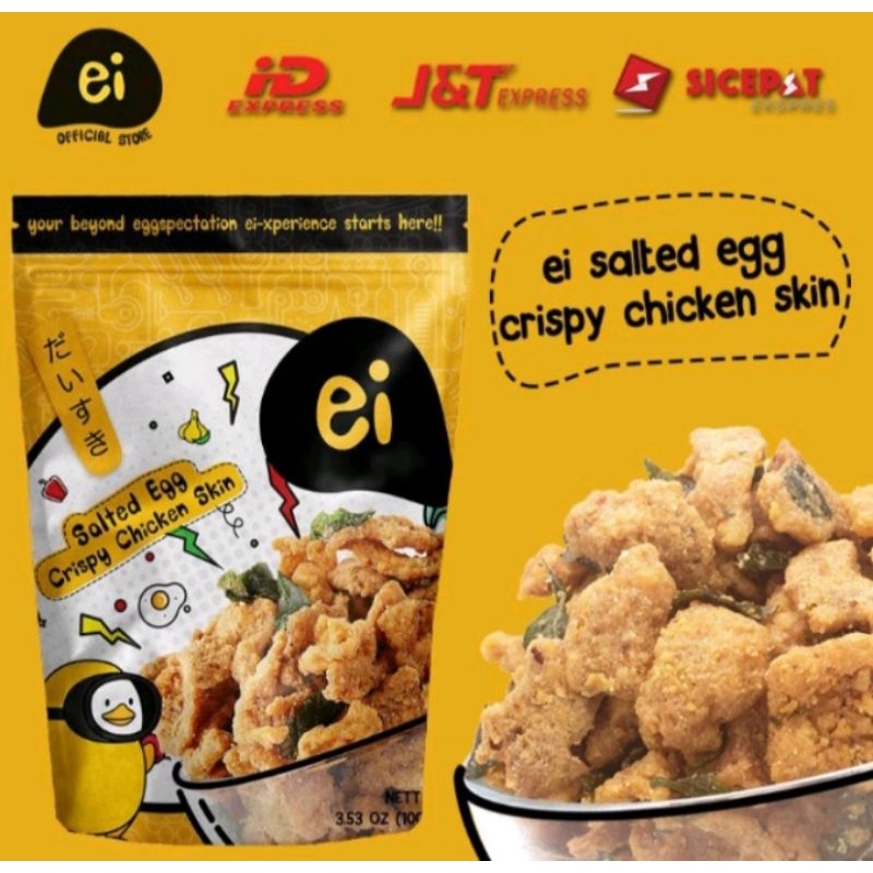 

Kulit Ayam Krispy Rasa Salted Egg