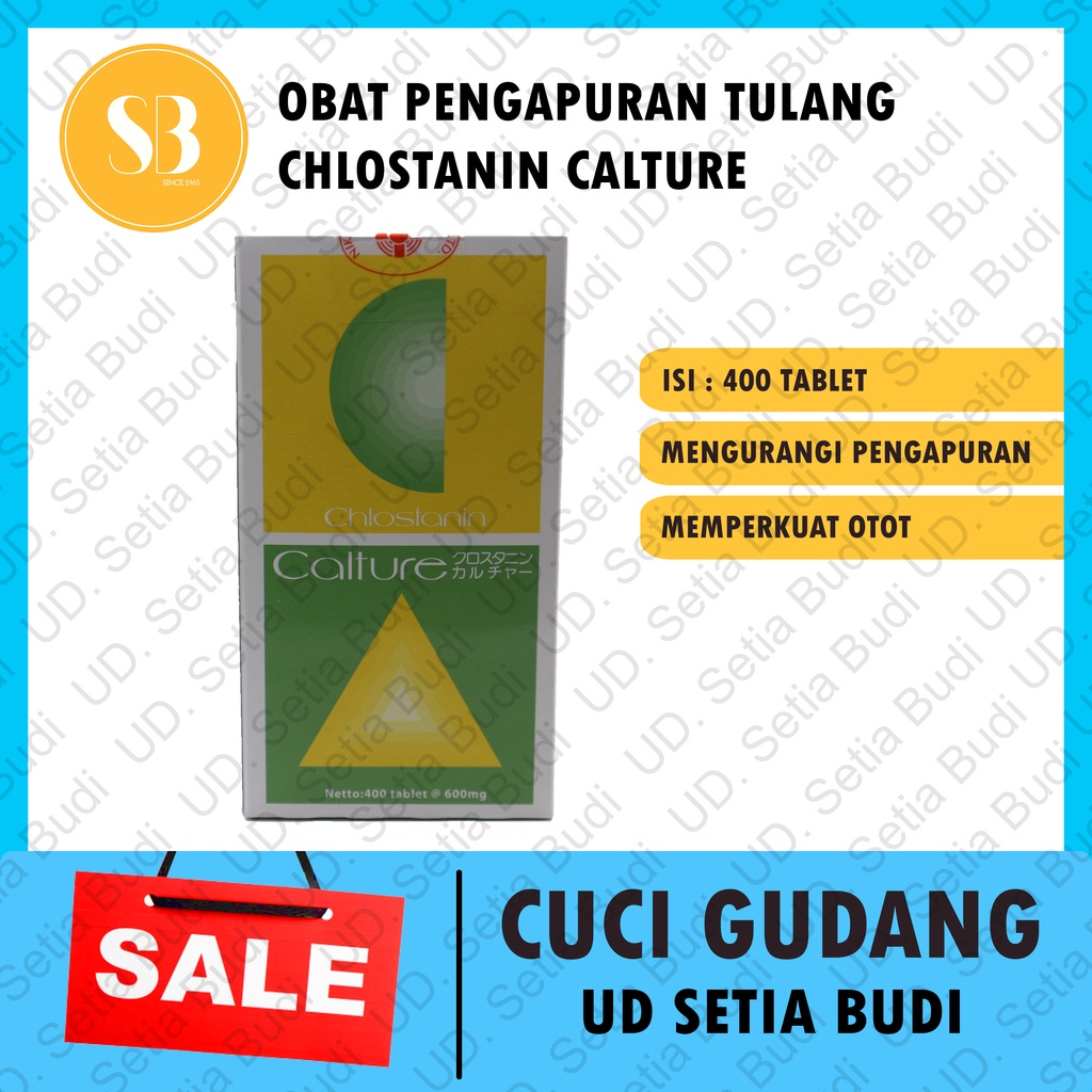 Chlostanin Calture isi 400 Tablet Vitamin Untuk Tulang