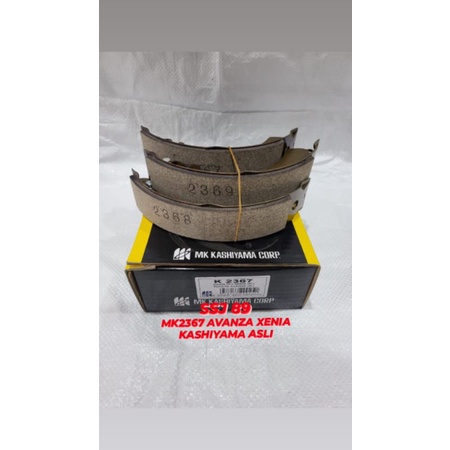 KAMPAS REM BELAKANG MK2367 KASHIYAMA BRAKE SHOE MK AVANZA XENIA 1SET