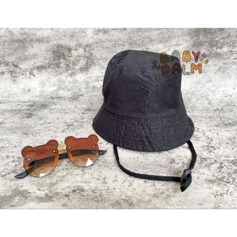 BUCKET HAT ANAK POLOS - TOPI ANAK - BUCKET HAT