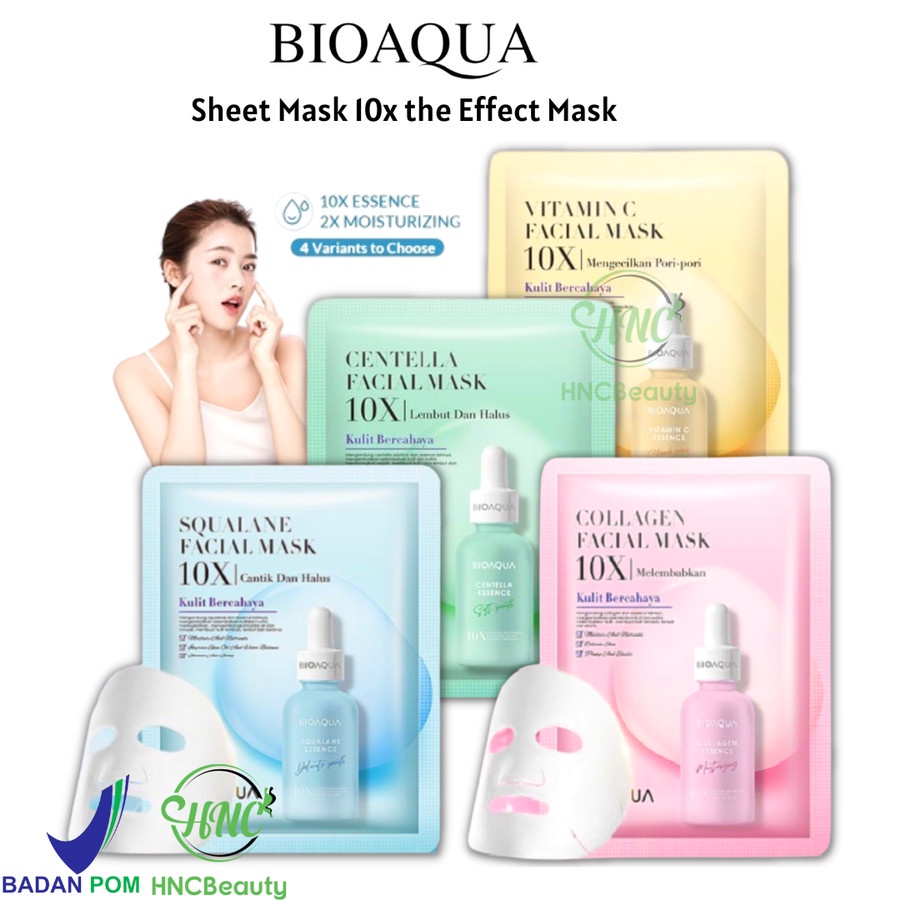 [BPOM] BIOAQUA BIO AQUA SHEET MASK 10X ESSENCE FACE MASK FLOWER SERIES ESSENCE MASK MASKER WAJAH