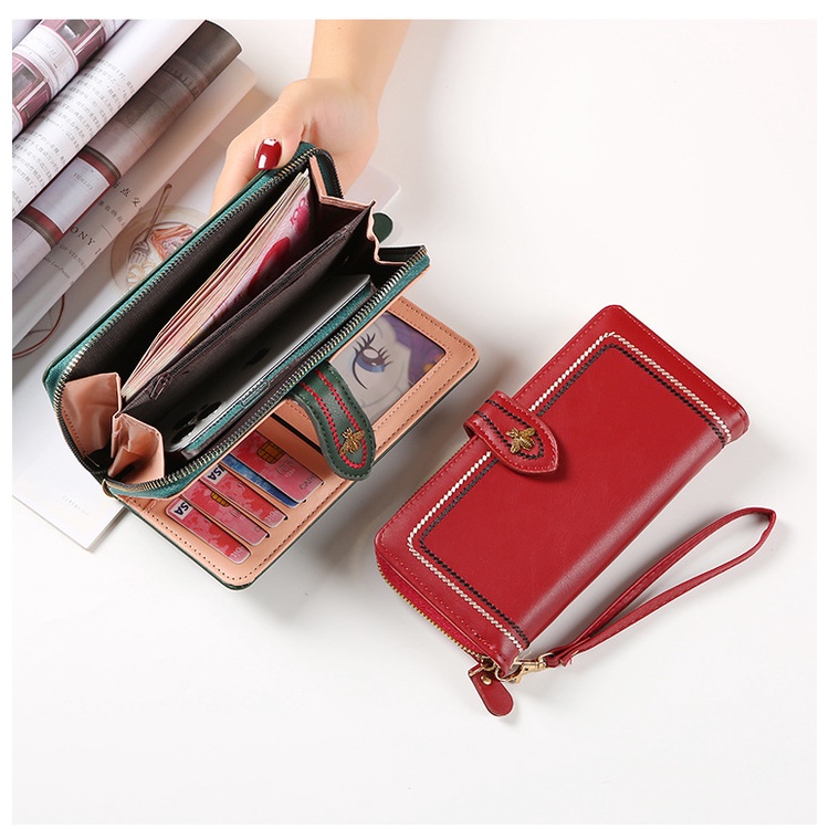 AND / COD / Dompet Panjang Wanita Import Dompet Cewek Fashion Korean Style Dompet Anak Perempuan Murah D67