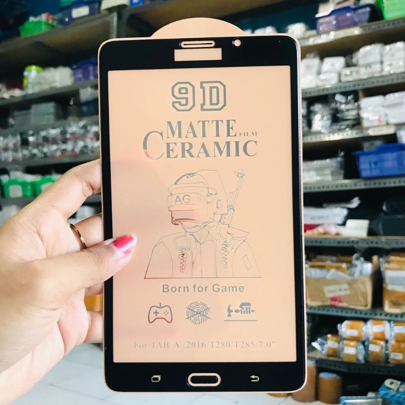 Samsung Tab A 6 7.0"  2016 T280 T285 Tempered Glass Ceramic Matte Anti Glare Full Cover
