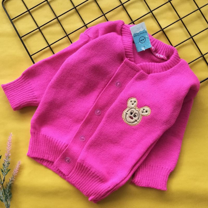 sweater rajut bayi 6 - 12 bulan