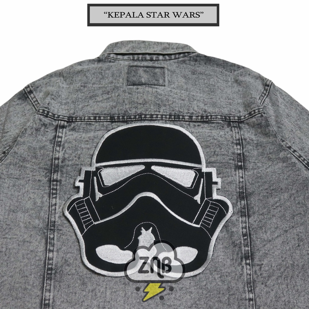 Emblem bordir kepala starwars patch astronot backpatch bordir best quality