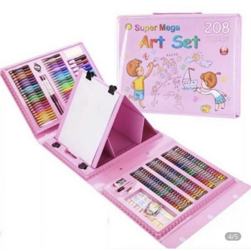 Crayon - Crayon Mega Art Set 208pcs - Alat Gambar Crayon Super Mega - Crayon Set 208pcs