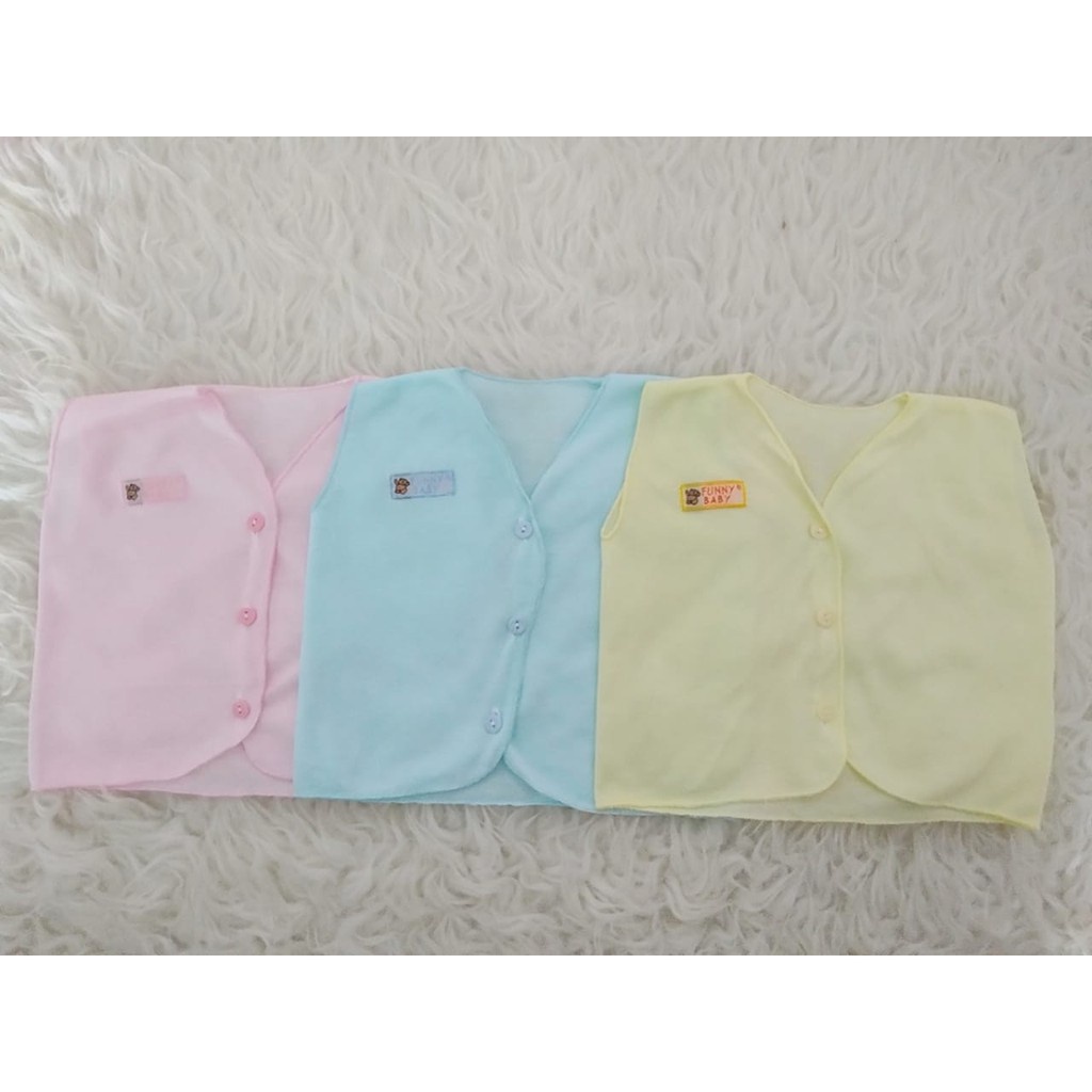 1 Lusin Baju Bayi Newborn/ Lengan Kutung/Lengan Pendek/Lengan Panjang