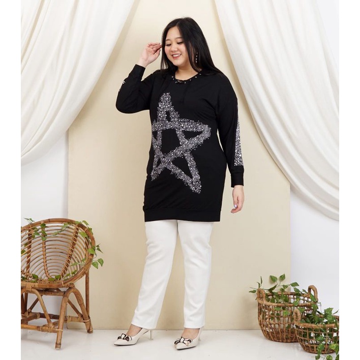 (LD 120cm) XXXL 3XL BIGSIZE JOVANKA ATASAN PAKAIAN WANITA ATASAN BIGSIZE ATASAN JUMBO BLOUSE BIGSIZE