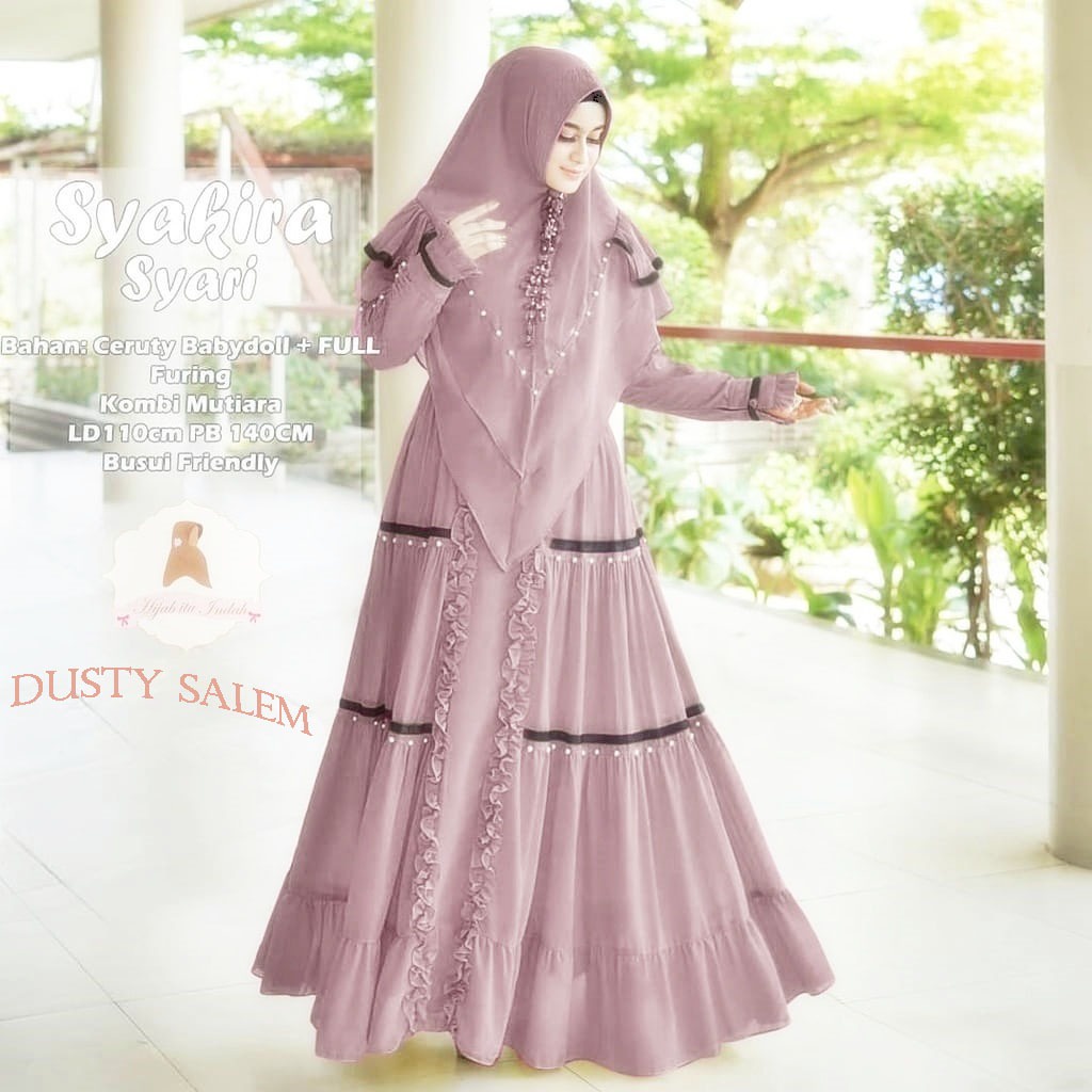 Emilly Fashion [COD] - SYAKIRA SYARI Part 1 / Dress Wanita Terbaru Kekinian / Gamis kondangan wanita
