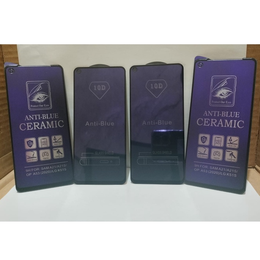 TG / ANTI GORES BLUE LIGHT MATTE CERAMIC IPHONE 11 12 13 PRO MAX TEMPERED GLASS ANTI RADIASI FULL SC