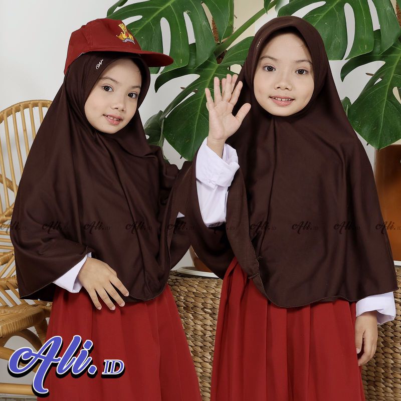 HIJAB SEKOLAH/ JILBAB SEKOLAH TK SD SMP SMA S,M,L,XL Kaos katun PREMIUM