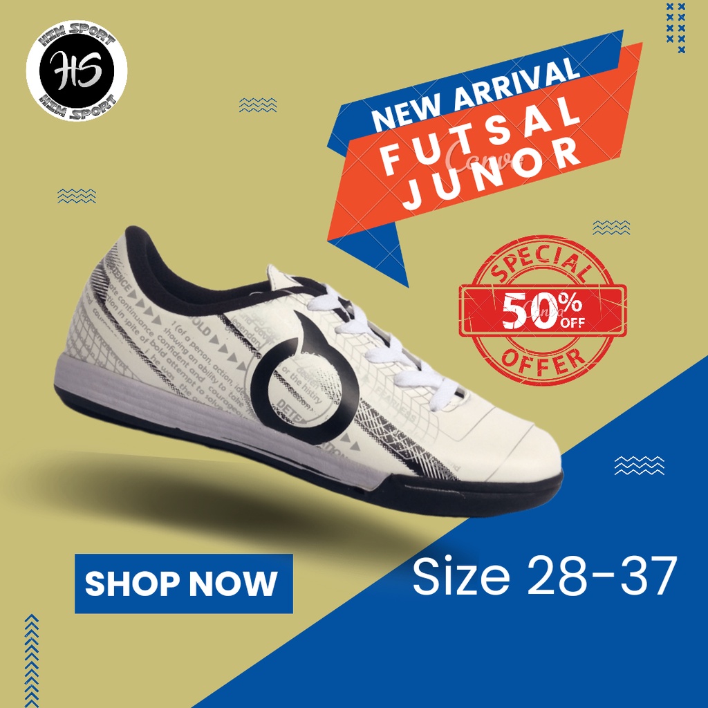 Sepatu Futsal Anak Junior Ortuseight Putih Terlaris