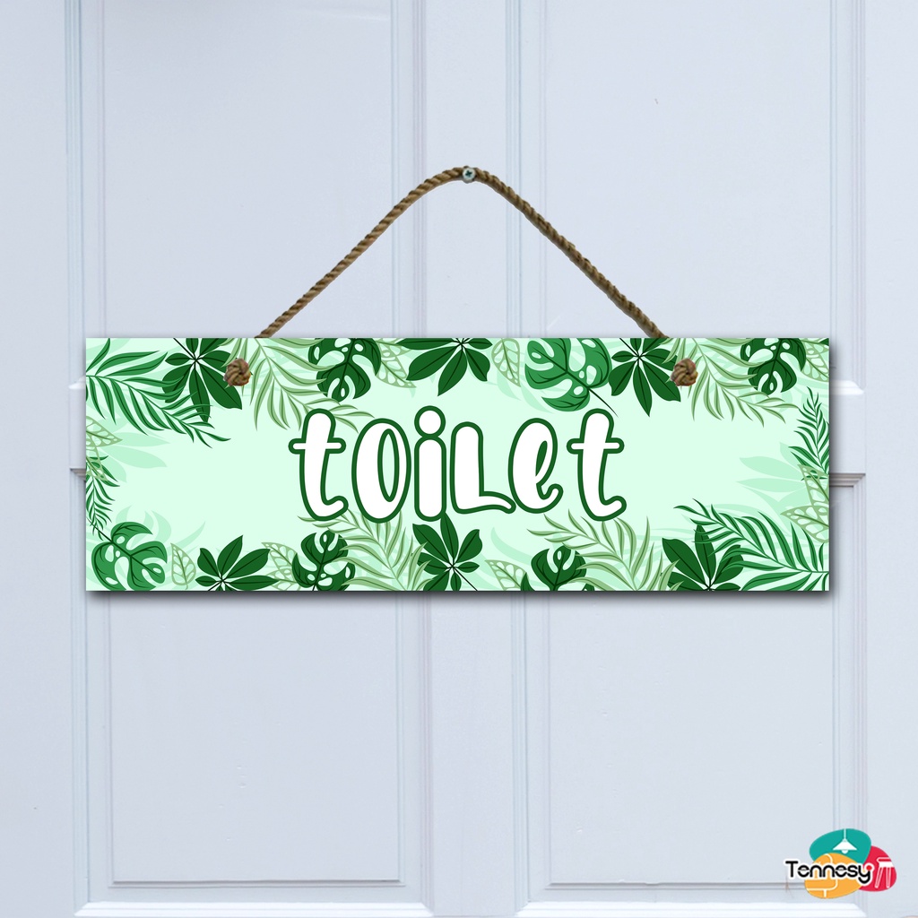 TENNESY HIASAN DINDING GANTUNGAN TALI PINTU TROPICAL LEAF DAUN 30x10CM PAJANGAN KAYU DEKORASI DINDING DEKORASI KAMAR TIDUR RUMAH WELCOME LAUNDRY TOILET KITCHEN ASSALAMUALAIKUM