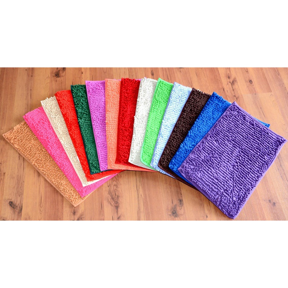 [ BISA COD ] Keset Cendol Microfiber Doormat Anti Slip Warna Doff keset kaki cendol alas kaki anti slip