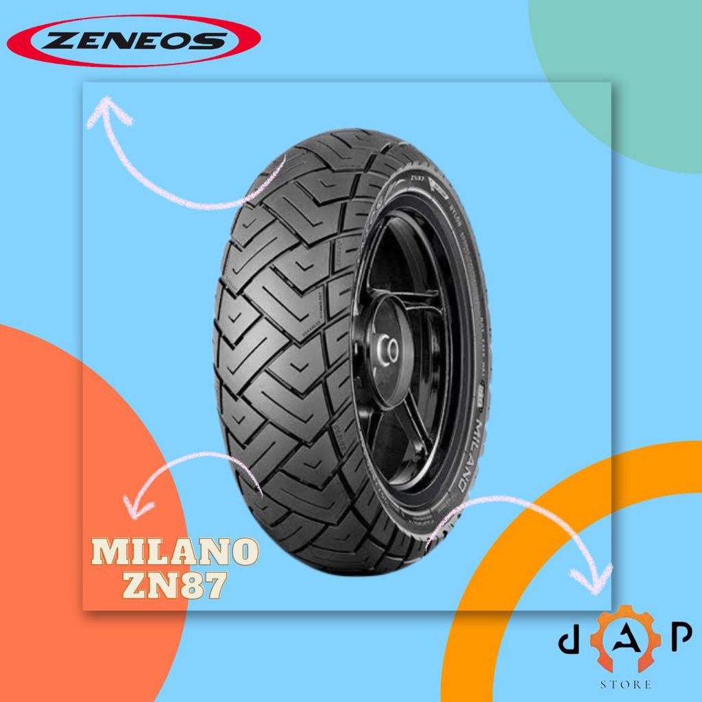 BAN MOTOR VESPA RING 12 // ZENEOS MILANO 130/70-12 TUBELESS // BAN MOTOR VESPA SPRINT, GTS