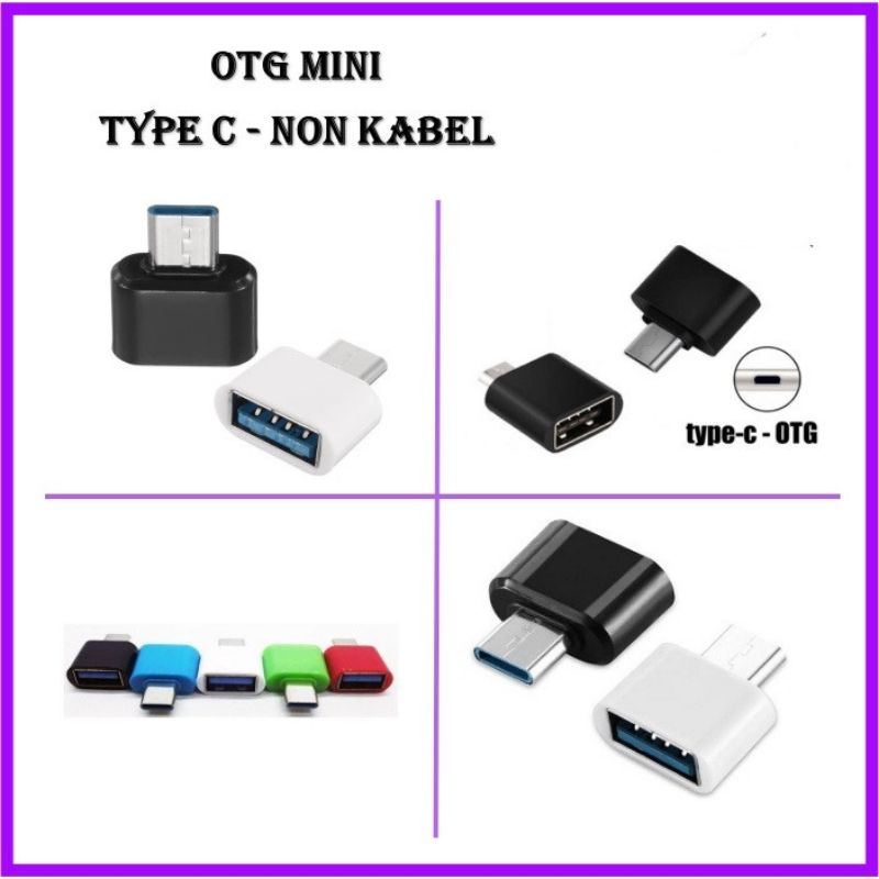 OTG mini USB to Type C / OTG Non Kabel Type C Konektor / OTG TYPE-C