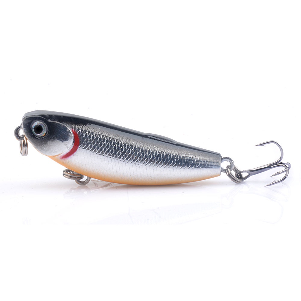 Umpan Pancing Hard Bait Bentuk Ikan Imitasi 3D Ukuran 5.7cm 4.8g