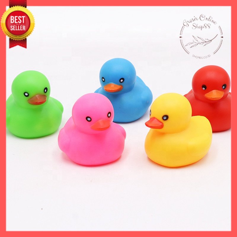 GOS - E308 - MAINAN Bebek Karet Mainan Mandi Anak/COLORFUL RUBBER DUCK