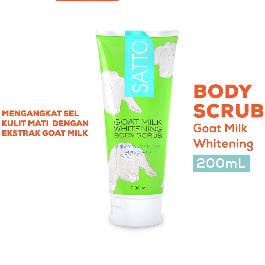 Satto Goat Milk Whitening Body Scrub
