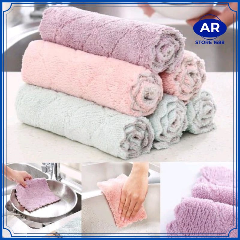 AR-Kain Lap Anti Minyak Microfiber / Kain Lap Microfiber / Kain Lap Dapur