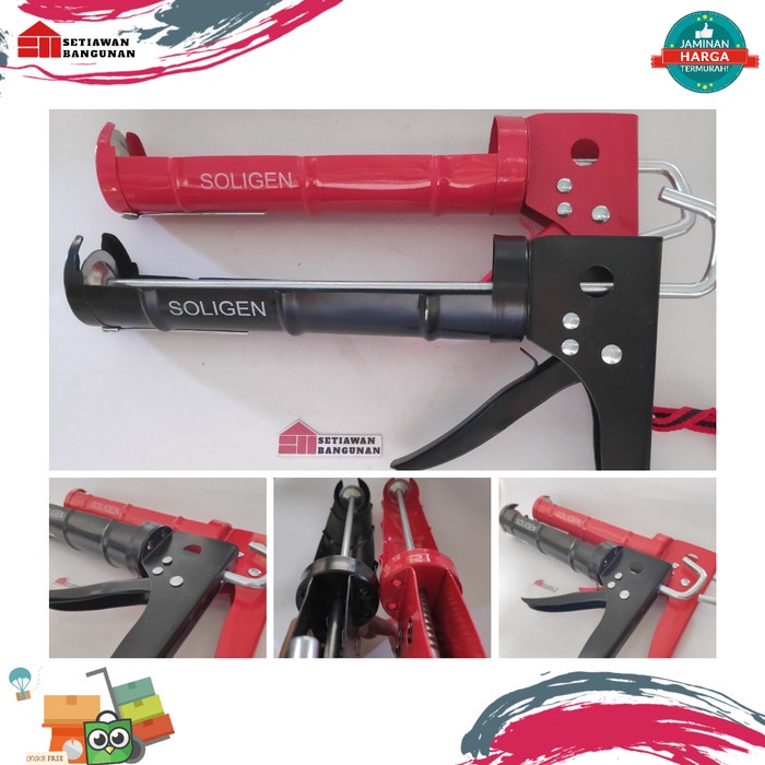 

*#*#*#] Tembakan Lem Kaca Sealant Silicone Alat Tembak Silikon Soligen
