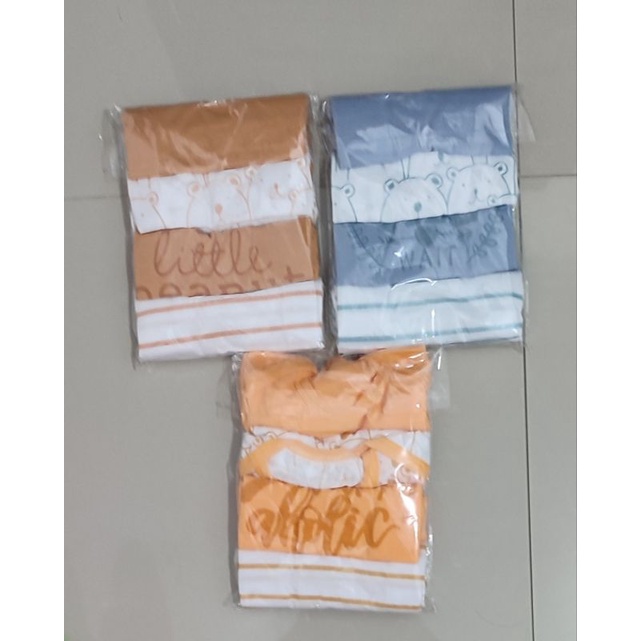 SET JUMPER 4 IN 1 jumper bayi lengan pendek jumpsuit newborn 0-6 bulan romper 4in1 meerkat