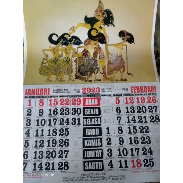 Jual Kalender Tanggalan Jawa Tahun 2023 Harga Murah Shopee Indonesia 