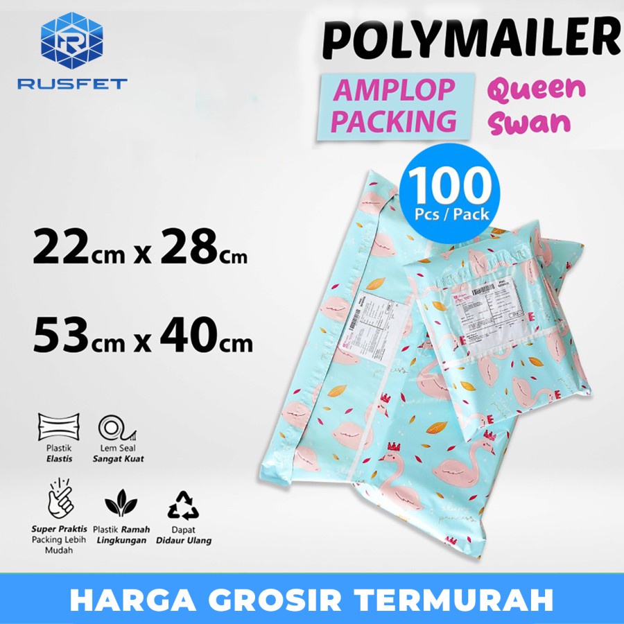 

Amplop Plastik Packing Polymailer Motif SWAN Polimailer Motif PACK