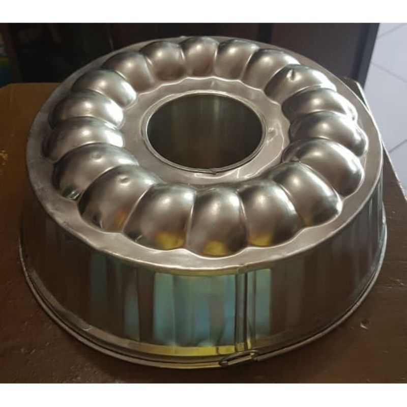 loyang marmer cake pres / loyang salur bahan alumunium tebal uk. 20 22 24 26 cm