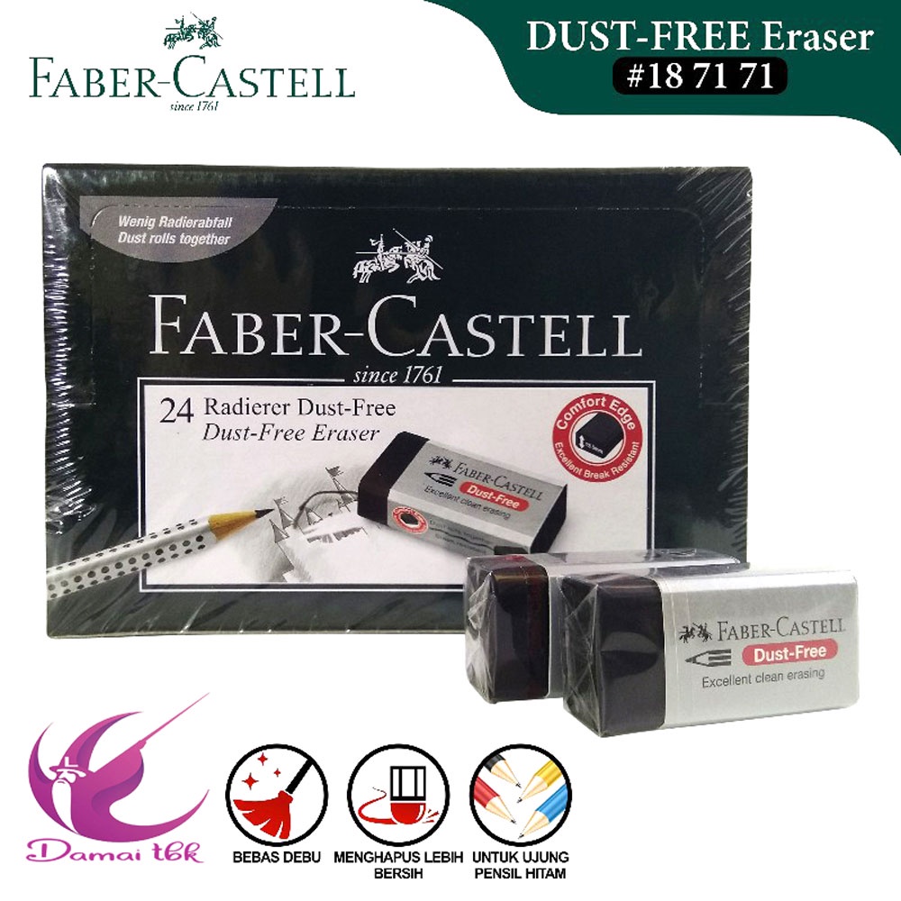 

Penghapus Faber Castell Besar Dust Free - Hitam Stip Faber Castell 187171