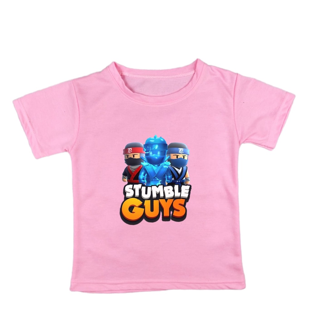 Atasan Baju Kaos Anak Stumble Guys Lava Laki Laki Perempuan Umur 2 - 10 Tahun K210