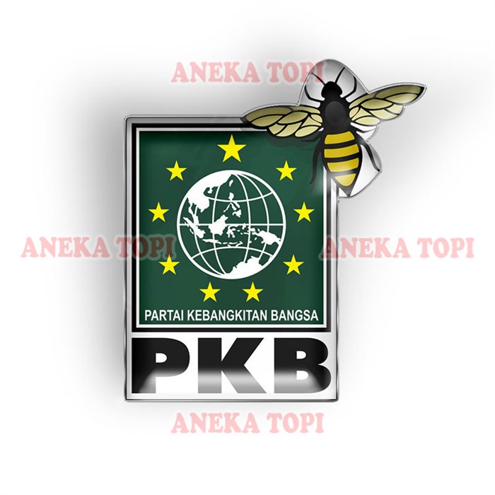 Lencana Partai PKB Logo Baru Pin PKB Lebah Logo Baru Bros Partai PKB Peniti Magnet - Aneka Topi