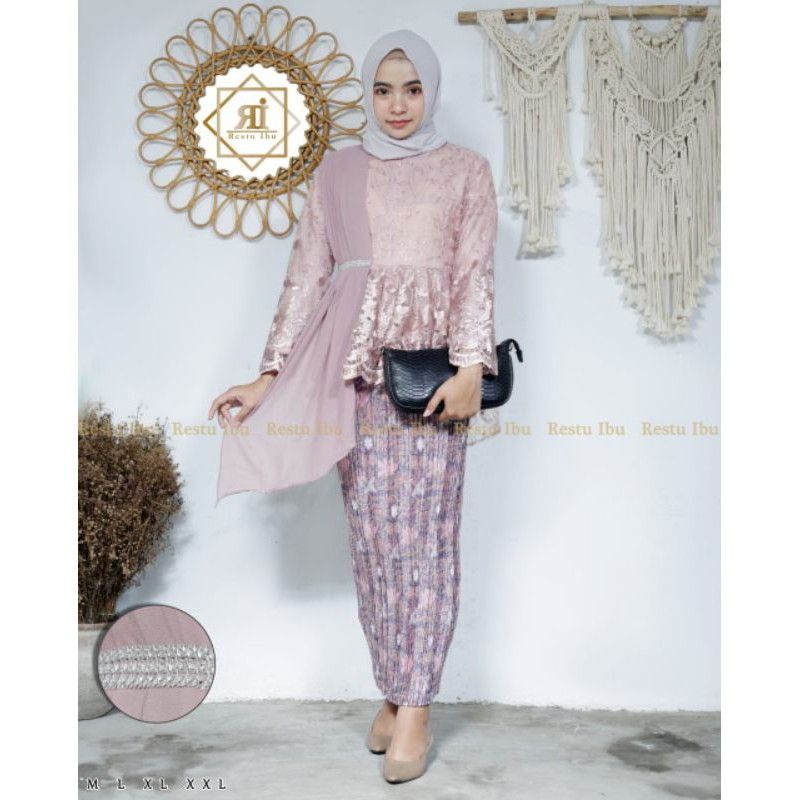 SET KEBAYA AURORA SELENDANG MODERN | KEBAYA PESTA | KEBAYA MODREN | KEBAYA BRUKAT | SET KEBAYA KONDANGAN | SET KEBAYA WISUDA | KEBAYA