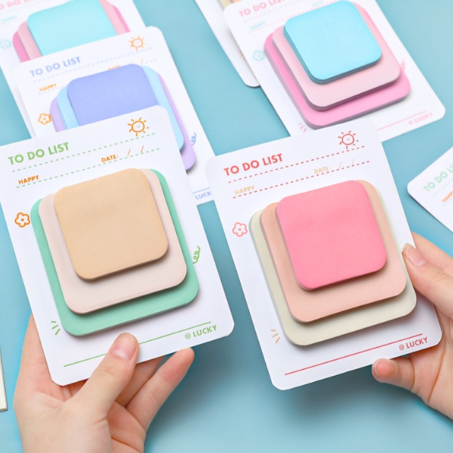 

Sticky notes triple size mix color