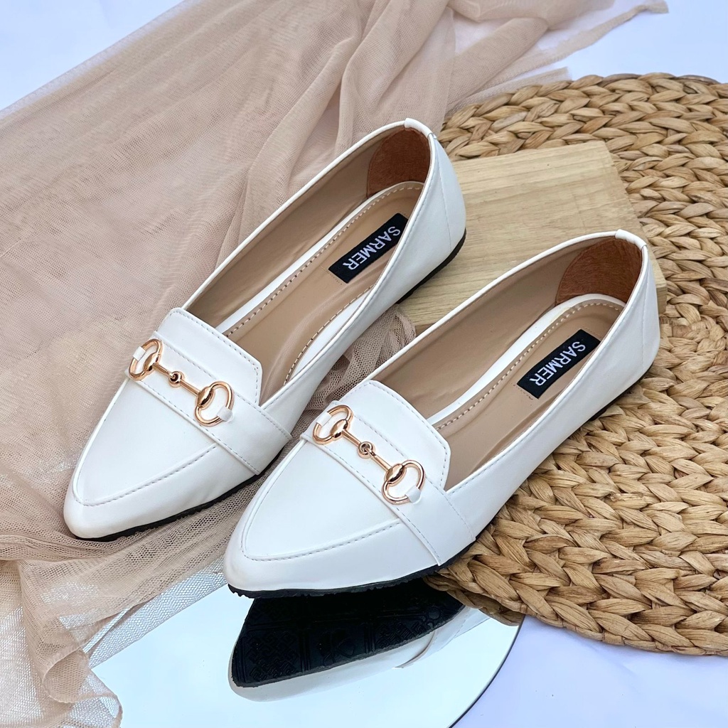 SARMER - ANETTA FLATSHOES WHITE