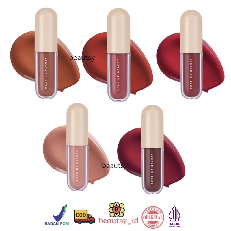 Dear Me Beauty Serum Lip Tint Original BPOM -Liptint Dear Kyra Anastasia Vania Rissa Elly