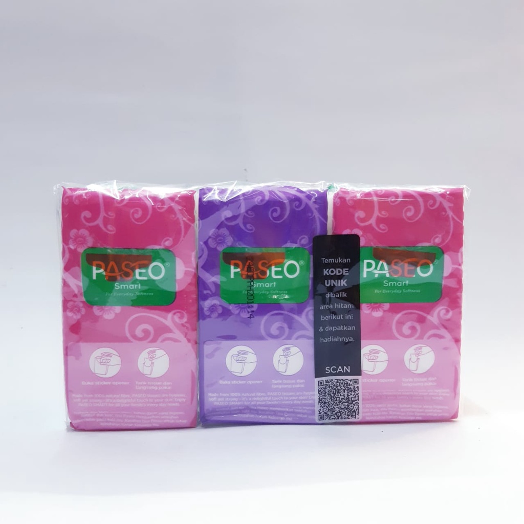 Tissue Paseo Pocket 1pack 6pcs Tisu Nice 180 Sheet