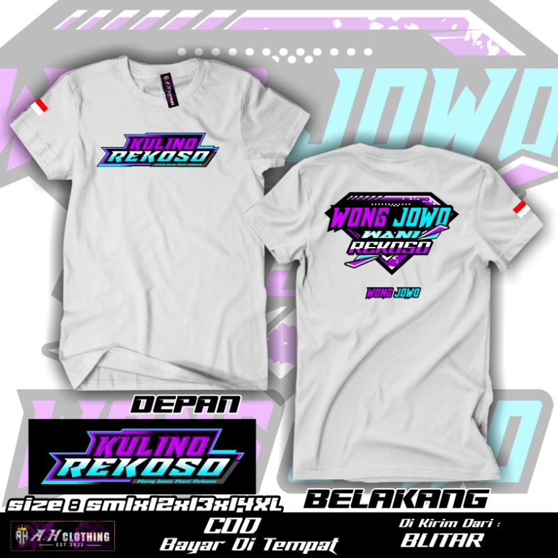 Jual Promo Kaos Kata Kata Kulino Rekoso Wong Jowo Wani Rekoso Kaos