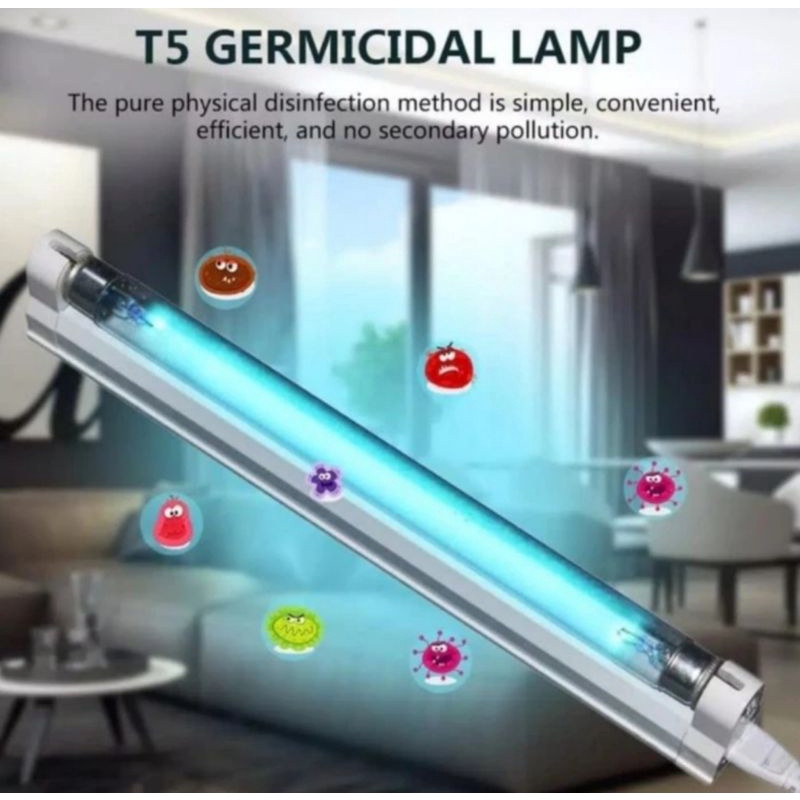 Lampu UV T5 8W Anti Bakteri/Sterilized Virus  + Rumah Lampu