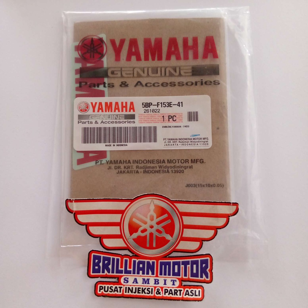 Emblem Stiker yamaha Original Yamaha 5BP-F153E-41