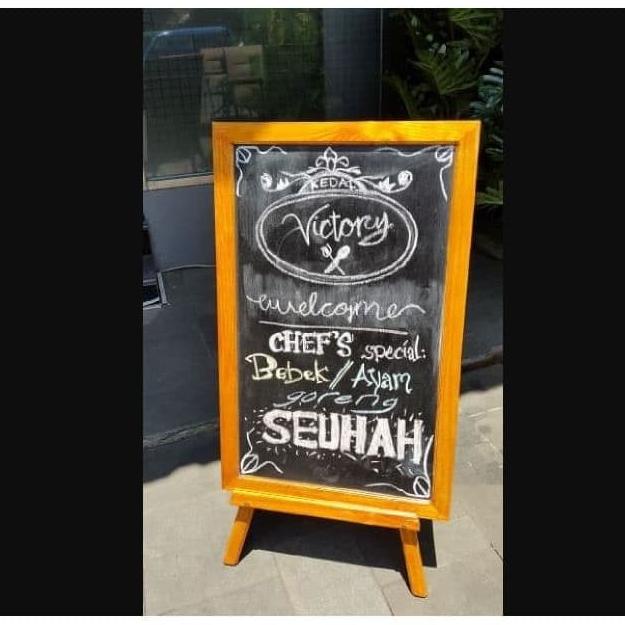 

BAYAR DITEMPAT Papan Tulis Kapur Blackboard Menu Cafe + Stand 1 side 50 x 80 /ALAT TULIS AESTHETIC/ALAT TULIS SEKOLAH/ALAT TULIS SET/ALAT TULIS LENGKAP/ALAT TULIS ANAK/ALAT TULIS LUCU