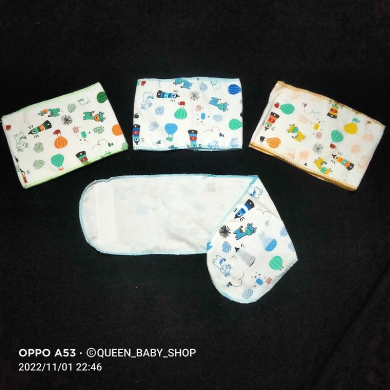 K-TA SNI 3 pcs GURITA REKAT Motif KATUN Bayi Gurita Instan Perlengkapan Bayi Baru Lahir