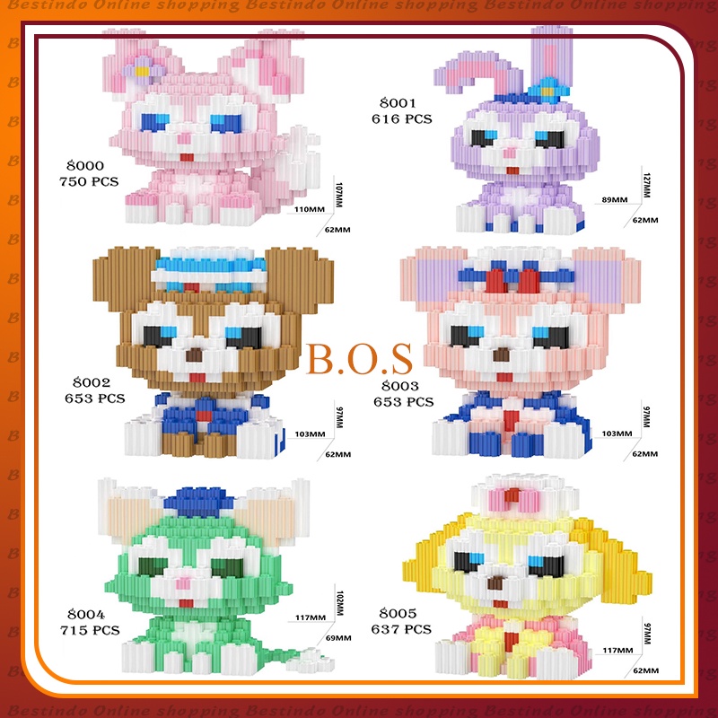 Nano Block DISNEY BEAR DUFFY SERIES | Bricks education Nano Block