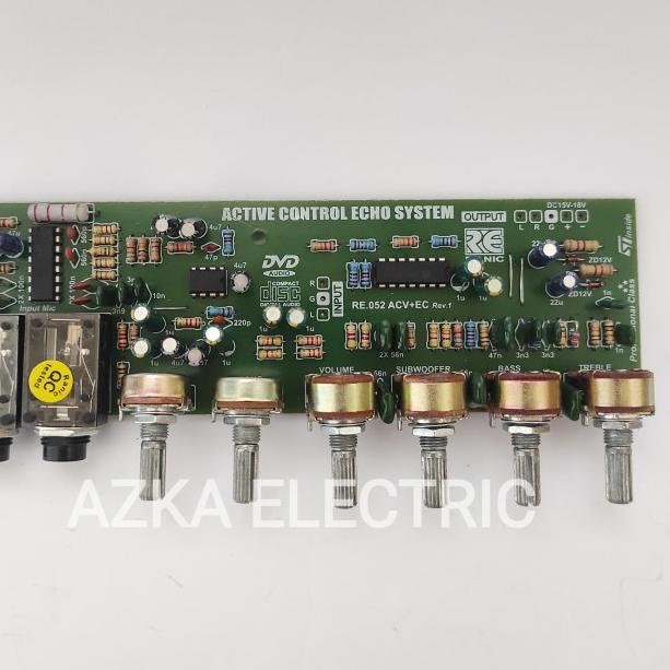 Kit Tone Control Stereo Mic Echo Subwoofer