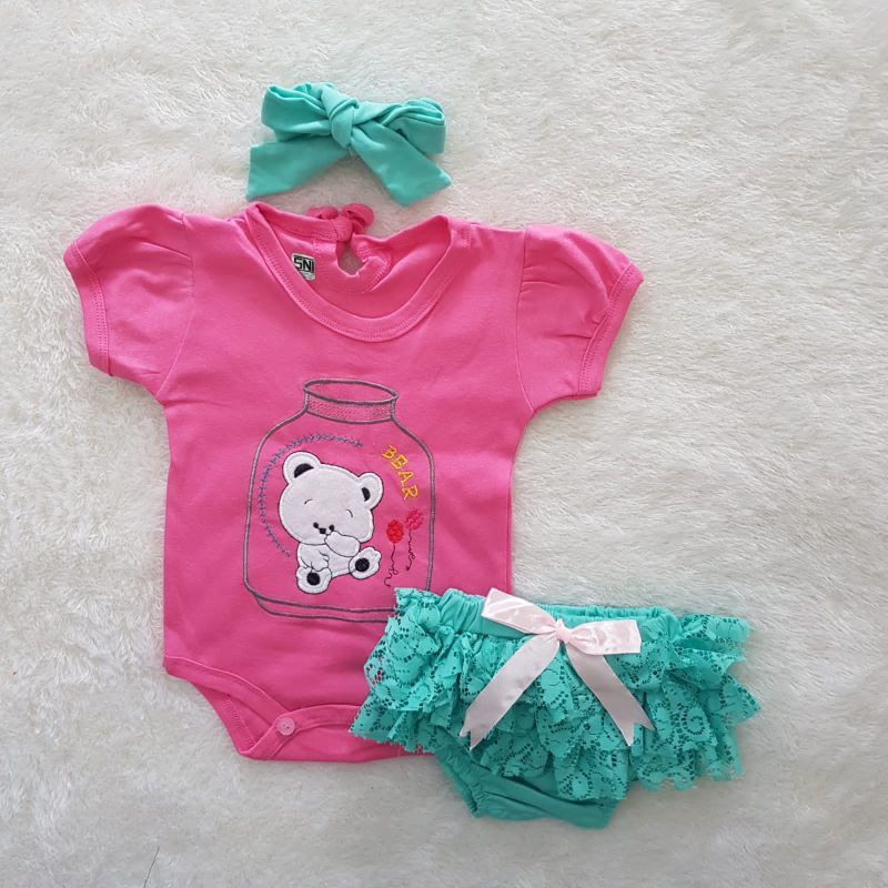 Baju Bayi Little Bear set