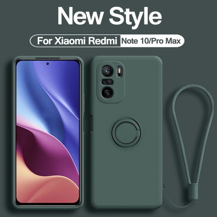 XIAOMI REDMI NOTE 10 / NOTE 10S SOFT CASE RING SILIKON MICROFIBER
