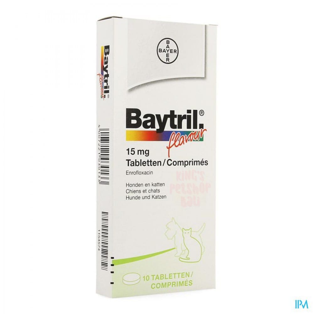 Baytril 15mg / Antibiotik Kucing dan Anjing / Obat Hewan / For dog and Cat