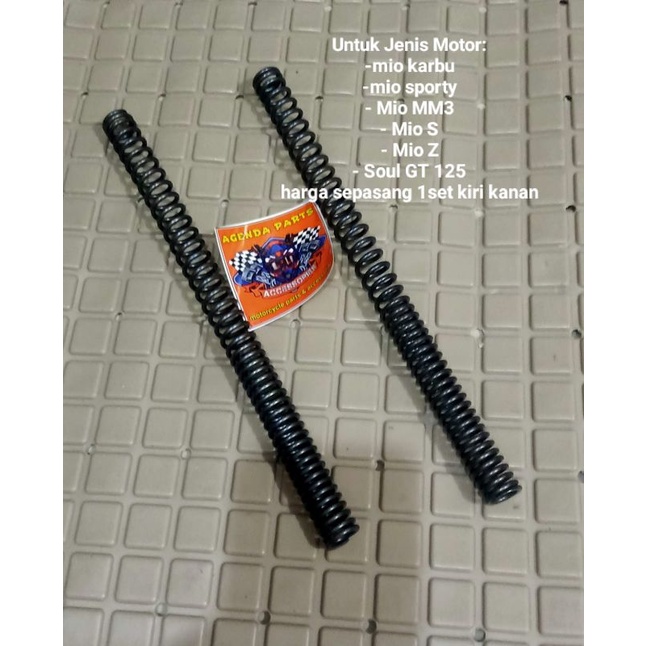 per shock depan/Per Pegas Shock Depan yamaha Mio karbu-Sporty-mio smile-Mio Soul-Soul GT-Mio m3-mio s-mio z harga sepasang kiri kanan