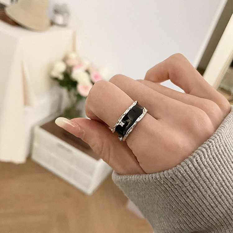 Cincin Bahan Metal Gaya Retro Korea Untuk Aksesoris